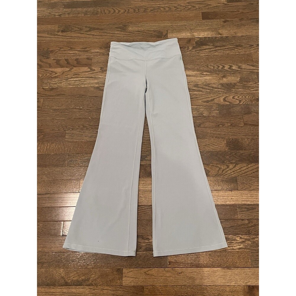 Athleta Elation Flare Pant Womens Medium Coastline Blue Powervita Fabric 981683